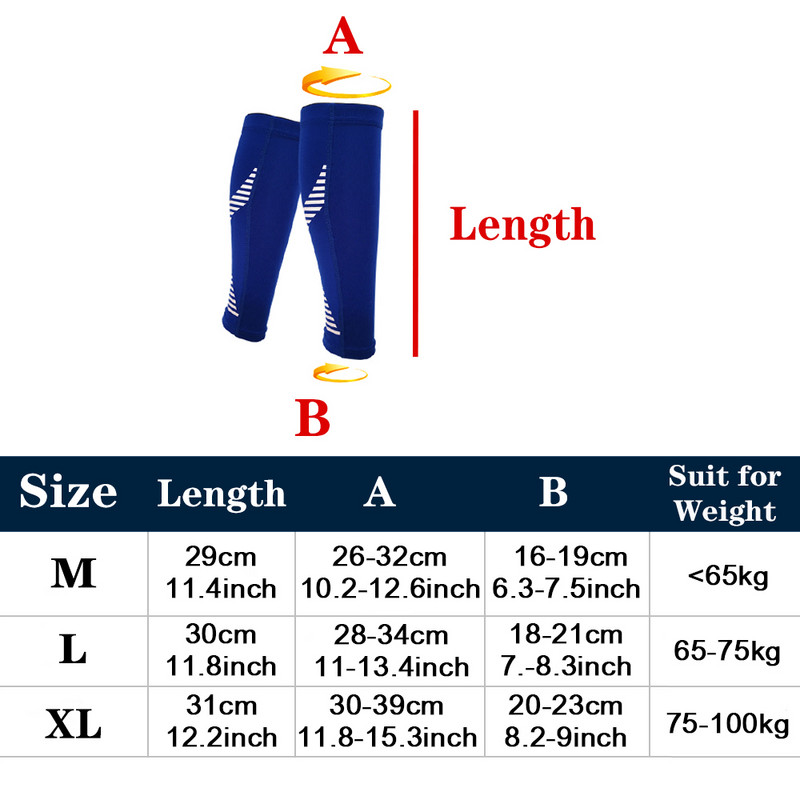 1-osalised sääre- ja säärekompressioonvarrukad jooksjatele jalgratturi säärevarrukatele vereringluse taastamiseks