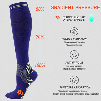 1 Ζεύγος κάλτσες συμπίεσης για άνδρες και γυναίκες 20-30 mmHg κάλτσες συμπίεσης