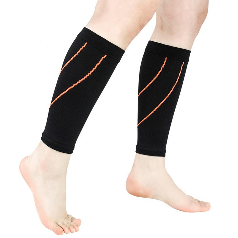 1 paar Sport Running Cycling Unisex säärejala kaitsega kompressioonsokid