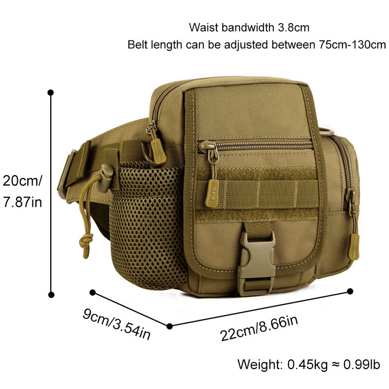 SINAIRSOFT välitingimustes vertikaalne taktikaline vöökott Meeste mitmeotstarbelised messenger-kotid Reisimine Ratsutamine Veekott sobib spordijahil