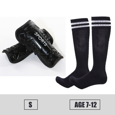 Copii adulți Fotbal Tibie + Seturi de șosete Sport Fotbal Protecție pentru viței Protecție anti-coliziune Compresie ShinGuards Logo personalizat