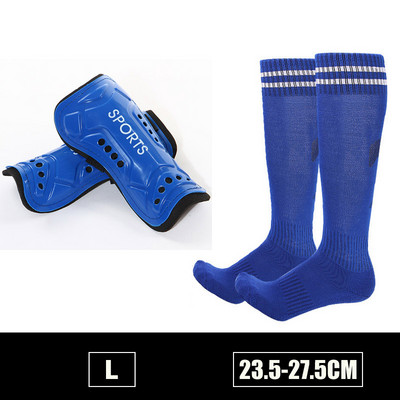 Copii adulți Fotbal Tibie + Seturi de șosete Sport Fotbal Protecție pentru viței Protecție anti-coliziune Compresie ShinGuards Logo personalizat