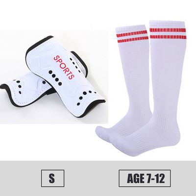 Copii adulți Fotbal Tibie + Seturi de șosete Sport Fotbal Protecție pentru viței Protecție anti-coliziune Compresie ShinGuards Logo personalizat