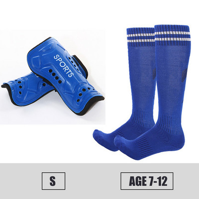 Copii adulți Fotbal Tibie + Seturi de șosete Sport Fotbal Protecție pentru viței Protecție anti-coliziune Compresie ShinGuards Logo personalizat