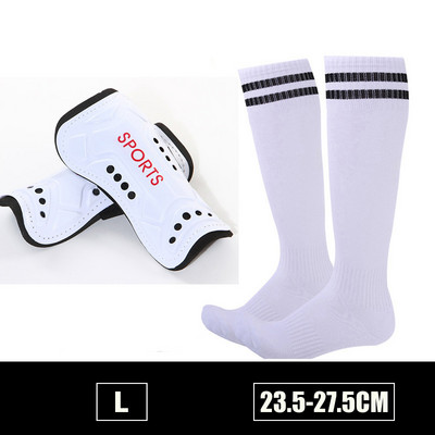 Copii adulți Fotbal Tibie + Seturi de șosete Sport Fotbal Protecție pentru viței Protecție anti-coliziune Compresie ShinGuards Logo personalizat