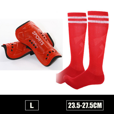 Copii adulți Fotbal Tibie + Seturi de șosete Sport Fotbal Protecție pentru viței Protecție anti-coliziune Compresie ShinGuards Logo personalizat