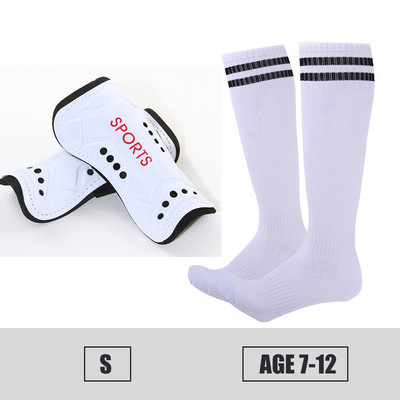 Copii adulți Fotbal Tibie + Seturi de șosete Sport Fotbal Protecție pentru viței Protecție anti-coliziune Compresie ShinGuards Logo personalizat