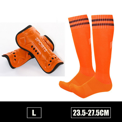 Copii adulți Fotbal Tibie + Seturi de șosete Sport Fotbal Protecție pentru viței Protecție anti-coliziune Compresie ShinGuards Logo personalizat