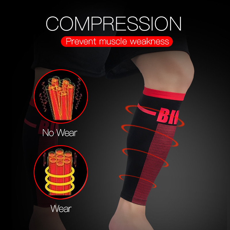 2Gb Pamata slāņa kompresijas kāju sildītāji, vīrieši, sievietes, futbols, apakšstilba aizsargi, riteņbraukšana basketbols, sports, ikru piedurknes