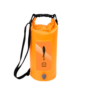 Външен 5L ултралек TPU водоустойчива чанта суха опаковка сгъваема каякинг рафтинг речен трекинг плаваща суха чанта за плуване