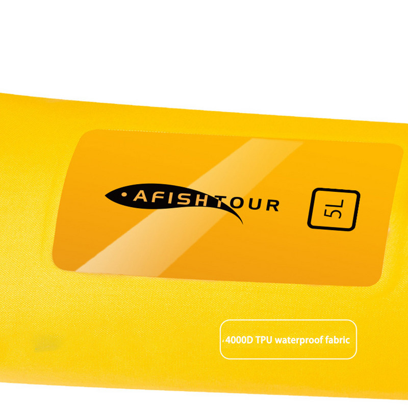 Lauko 5L itin lengvas TPU vandeniui atsparus krepšys, sausas paketas, sulankstomas baidarių plaukimo plaustais upe Trekking plaukiojantis sausas krepšys