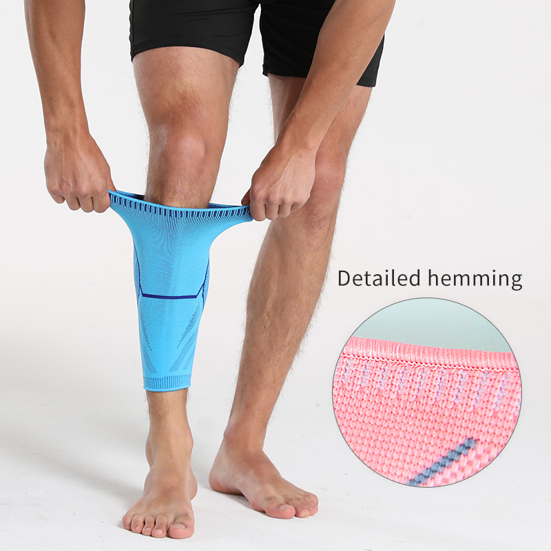 1 DB Fitness Légáteresztő Sport lábszár kompressziós lábszár ujj teljes láb térd kompressziós ujj nőknek Férfi Gym Shin Protect