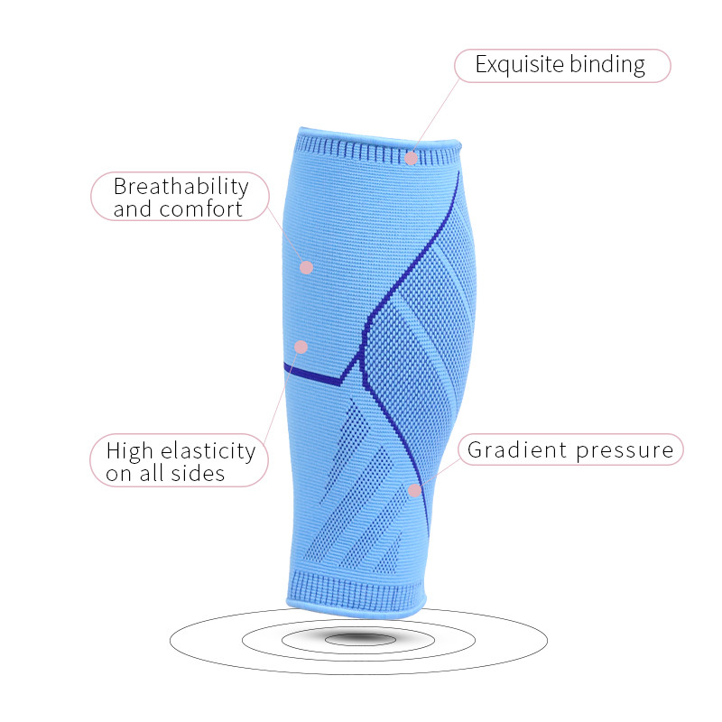 1 DB Fitness Légáteresztő Sport lábszár kompressziós lábszár ujj teljes láb térd kompressziós ujj nőknek Férfi Gym Shin Protect