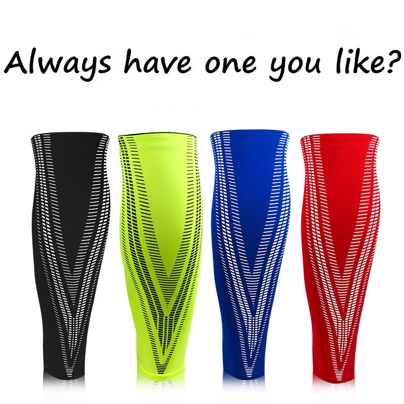 1Pair Sport Safety Football Sínvédő kosárlabda lábszártámasz Kompressziós izomzokni Futó láb Ujj kerékpáros lábmelegítők