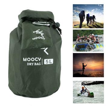 Водоустойчива суха чанта Roll Top Sack Сух органайзер за плуване Чанта за съхранение на плажен риболов Чанта за дрифтинг Външно кану каяк рафтинг