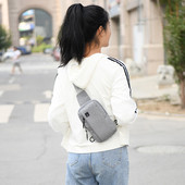 Oxford Casual vöökotid Reguleeritavad Unisex Crossbody kotid Multifunktsionaalsed kaasaskantavad kõrvaklapiauguga välissporditarvikud