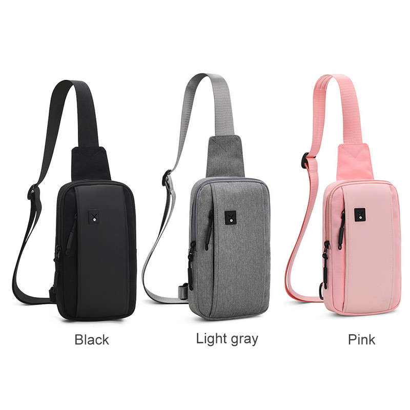 Oxford Casual vöökotid Reguleeritavad Unisex Crossbody kotid Multifunktsionaalsed kaasaskantavad kõrvaklapiauguga välissporditarvikud