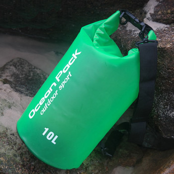Αδιάβροχη Dry Bag Ημιδιαφανής τσάντα αποθήκευσης για υπαίθρια αθλητική τσάντα για κανό στην παραλία καγιάκ Rafting Βαρκάδα Ψάρεμα Πεζοπορία Κάμπινγκ