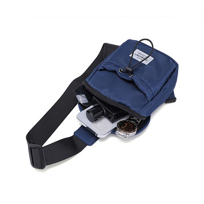 2023 m. vyriškas krūtinės krepšys Naujas madingas vyriškas peties krepšys Prabangus Oksfordo audinio vandeniui atsparus sportinis krepšys juodas