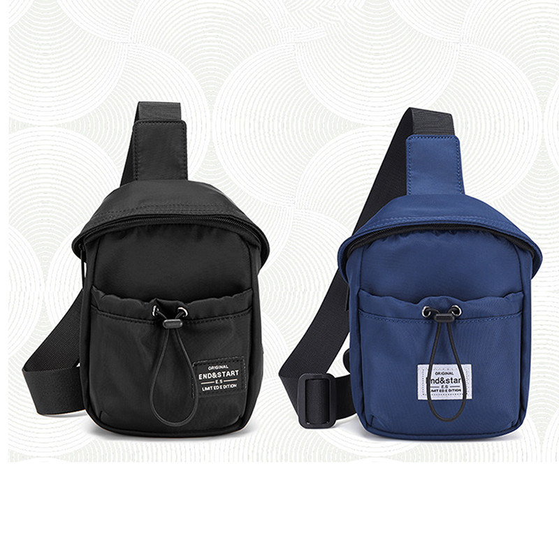 2023. aasta meeste rinnakott, uus mood meeste õlakott, luksuslik Oxfordi riidest veekindel messengeri spordikott meestele, must