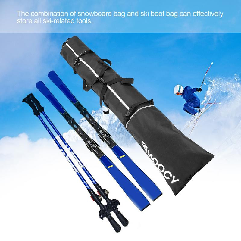 Slidžių krepšys Snieglenčių batų krepšys Kombinuotas paminkštintas vandeniui atsparus vienvietis slidinėjimo kelioninis krepšys transportavimo slidės snieglenčių kuprinė Slidinėjimo batų krepšys