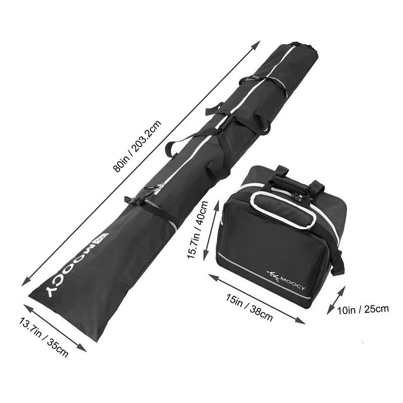 Slidžių krepšys Snieglenčių batų krepšys Kombinuotas paminkštintas vandeniui atsparus vienvietis slidinėjimo kelioninis krepšys transportavimo slidės snieglenčių kuprinė Slidinėjimo batų krepšys