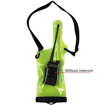 Αδιάβροχη θήκη τσάντας PVC Θήκη για ραδιόφωνα Walkie Talkie διπλής κατεύθυνσης Πλήρες προστατευτικό κάλυμμα βάσης με φορητή εξωτερική προμήθεια κορδόνι