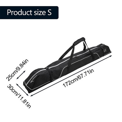 Snieglenčių krepšys Didelės talpos slidžių vandeniui atsparūs slidinėjimo batai Lauko žiemos slidinėjimo įrangos laikymo krepšiai Unisex Organizer Krepšiai