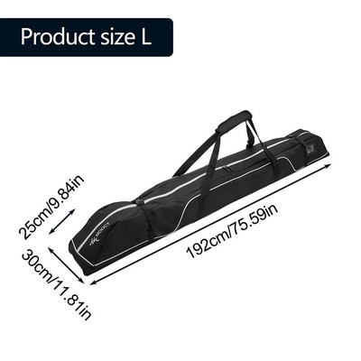 Snieglenčių krepšys Didelės talpos slidžių vandeniui atsparūs slidinėjimo batai Lauko žiemos slidinėjimo įrangos laikymo krepšiai Unisex Organizer Krepšiai