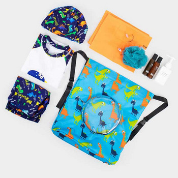 Παιδικές μοδάτες οικολογικές τσάντες ξηρές αδιάβροχες επαναχρησιμοποιούμενες φορητές τσάντες πλάτης Oxford Cloth+ PVC