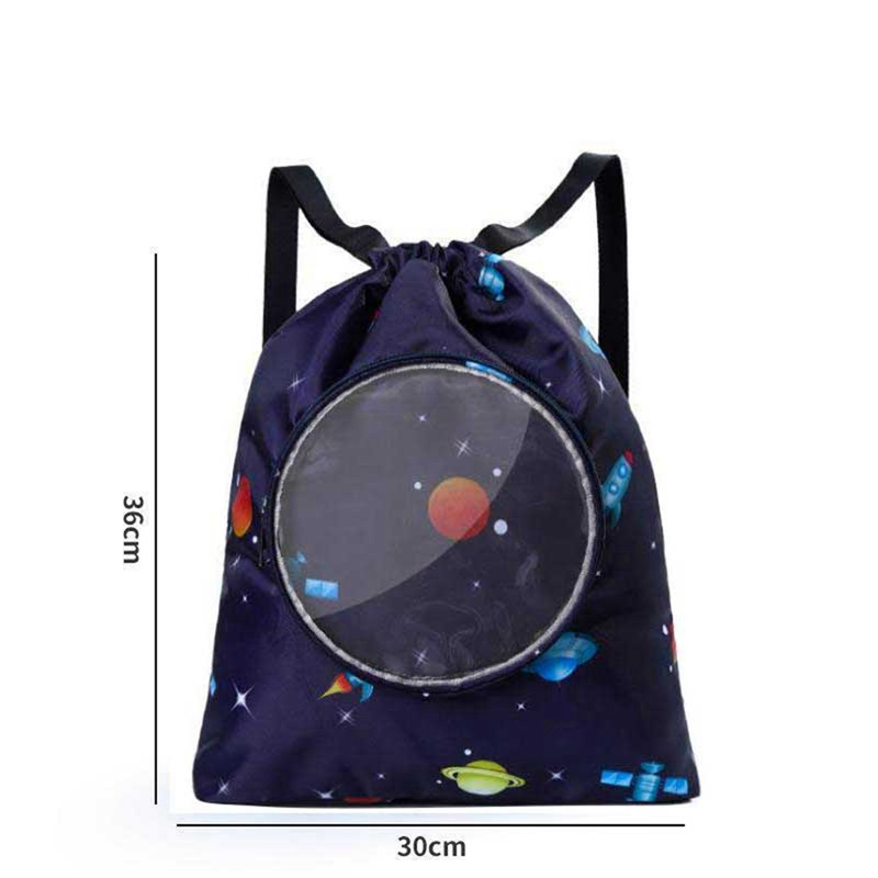 Gyermek divat Környezetbarát száraztáskák Vízálló újrafelhasználható hordozható Oxford szövet + PVC állítható hátizsák