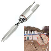 1 tk õngehoidja terasest silindriline ridvahoidja viskehoidja, käsi maapinnaga mere ridva tööriista sisestus õngeritv Y9k7