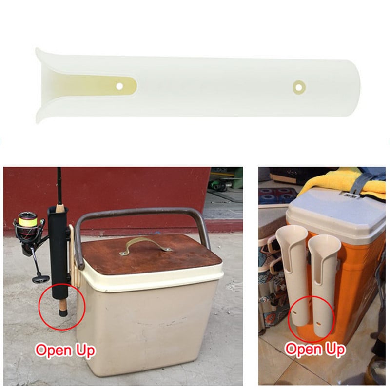 Kleepuva kinnitusega plastist õngeritva hoidikud paadihoidja Vastupidav varraste toru kronsteini pistikupesa tugi paadi süsta sisestustarvikud