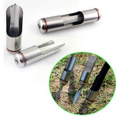 1τμχ Στήριγμα για καλάμι ψαρέματος Ατσάλινο κυλινδρικό έδαφος Ένθετο καλάμι Θήκη για καλάμι Χέρι καλάμι ρίψης καλάμι Sea J4n4