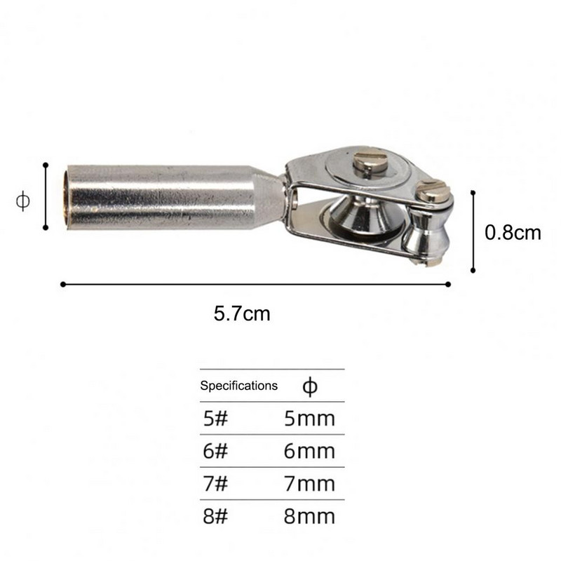 Οδηγός ράβδου ψαρέματος φορητό επαναχρησιμοποιήσιμο κύλινδρο από ανοξείδωτο χάλυβα Μύτη κορυφαίου δαχτυλιδιού για τον λάτρη του ψαρέματος