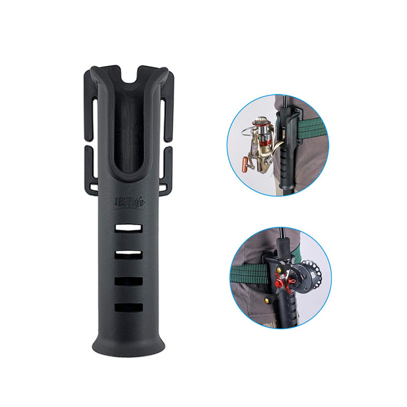 Резервен държач за въдица за колан, преносим, професионален, едноцветен, подвижна стойка за бастун Аксесоари