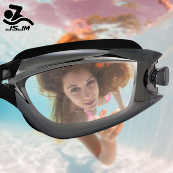 JSJM Нови професионални противозамъгляващи UV защитни лещи за възрастни Мъже Жени Очила за плуване Водоустойчиви регулируеми силиконови очила за плуване
