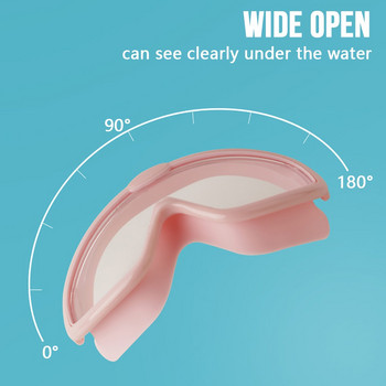 Γυαλιά κολύμβησης εξωτερικού χώρου Ωτοασπίδα 2 σε 1 Σετ για παιδιά Γυαλιά κολύμβησης κατά της ομίχλης UV με ωτοασπίδες για παιδιά 4-15 ετών