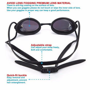 Нови летни очила за плуване Мъже Жени Водоустойчиви против замъгляване очила с галванични стъкла Очила за състезания за възрастни