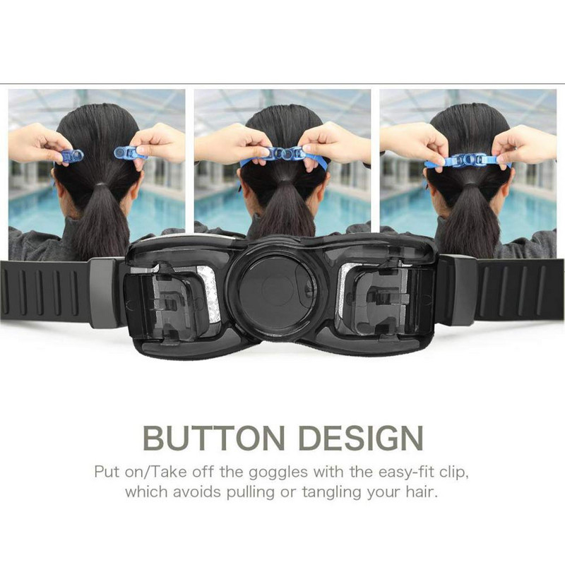 Profesionalūs plaukimo akiniai, galvaniniai akiniai, apsaugantys nuo rūko UV silikono, vandeniui atsparūs plaukimo kepuraičiai plaukimo akiniai, sujungti ausų kištukai, akiniai