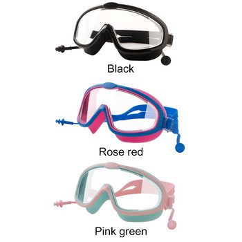 Професионални детски регулируеми очила за плуване с тапа за уши, щипка за нос, електропласт, водоустойчиви силиконови очила за плаване против мъгла