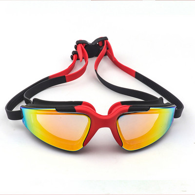 Täiskasvanutele mõeldud ujumisprillid galvaniseerivad kaitseprillid HD veekindlad uduvastased UV-vastased silikoonist ujumisprillid tootjad hulgimüük