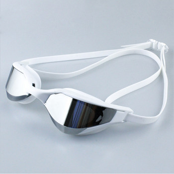 Очила за плуване за възрастни Electroplate Защитни от мъгла Професионални състезателни очила Мъже Жени Готино сребърно оборудване за плуване на едро