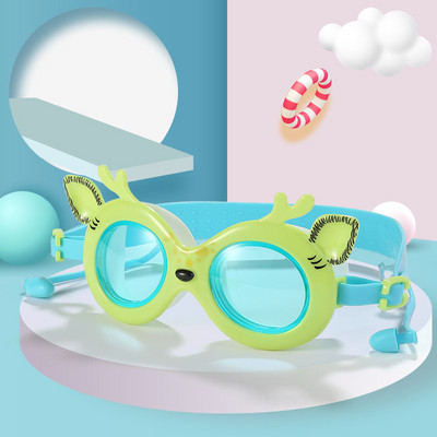 Új gyermek úszószemüveg Sika Deer Rajzfilm füldugók UV és párásodás - Proof szemüvegek férfi és női nagykereskedelmi ár