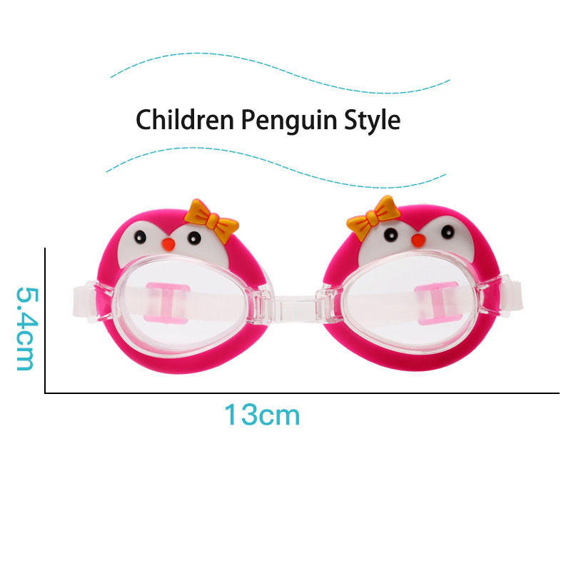 Ochelari de înot pentru copii Modele de desene animate Gel de siliciu Din HD Anti-ceata Modele de animale interesante Ochelari de înot