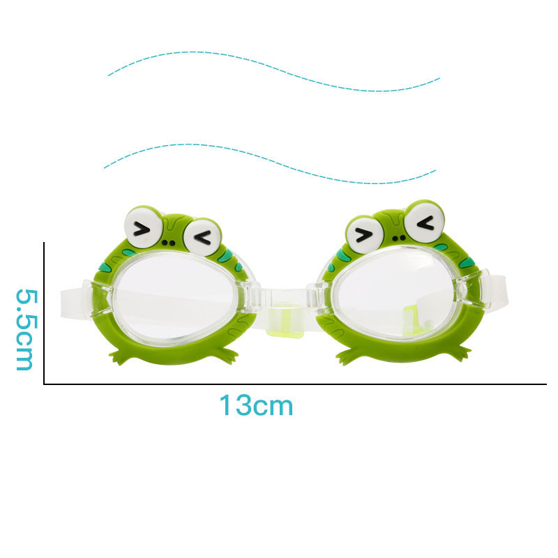 Ochelari de înot pentru copii Modele de desene animate Gel de siliciu Din HD Anti-ceata Modele de animale interesante Ochelari de înot