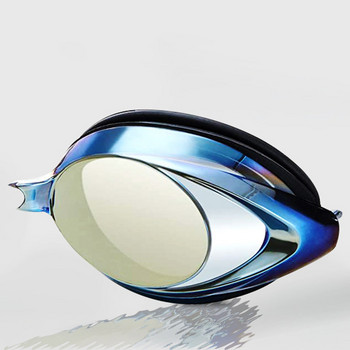 HD Очила за плуване Водоустойчиви противозамъгляващи се силиконови очила за плуване за възрастни Професионална UV защита Прозрачни очила