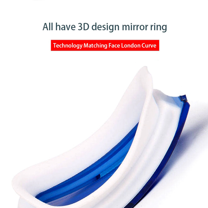 Professionaalsed ujumisprillid meeste silikoonist uduvastased UV-kiirguse reguleeritavad mitmevärvilised ujumisprillid kõrvatropiga Meeste naiste prillid