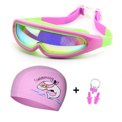 Gyermekek Úszószemüvegek Professzionális fiúk és lányok keret páramentesítő gyerek medence maszk vízi úszószemüveg szilikon búvárszemüveg