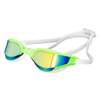 Нови очила за плуване с галванично покритие, противозамъгляващи се състезателни очила за възрастни, висококачествени гранични очила за мъже и жени на едро